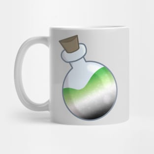 Aromantic Pride Potion Bottle Mug